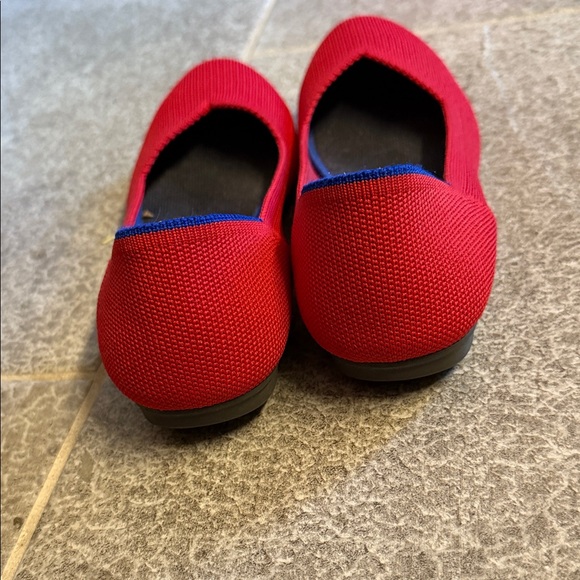 Rothy's Red Flats Elegant Slip-On Loafers - Picture 3 of 6